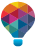 icon of a colourful balloon